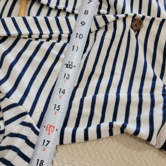 J. Crew Blue and white striped Soft Cotton Blazer Jacket Size XS - Picture 14 of 15